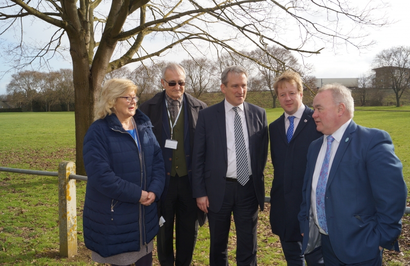 Paul with Damian Hinds at the University Site